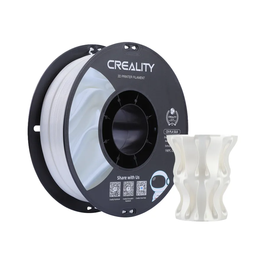 Filamento PLA CR-Silk Creality 1.75mm 1kg - Branco