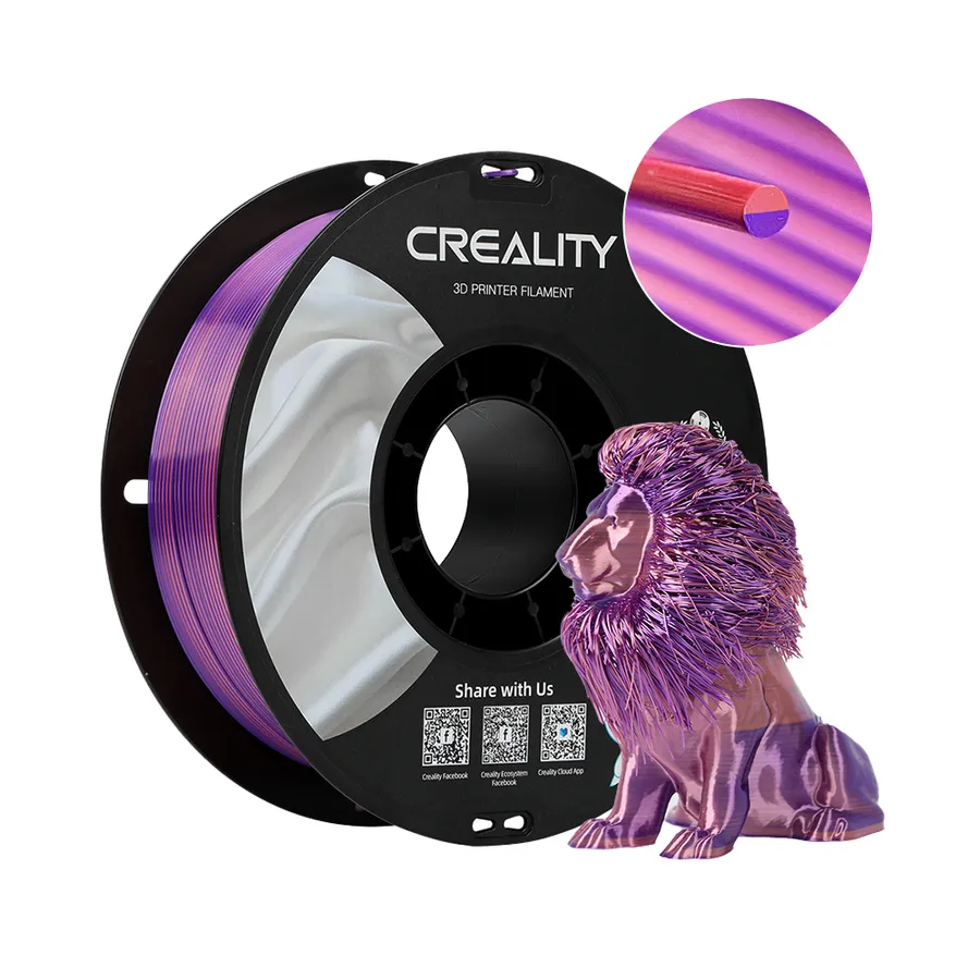 Filamento PLA CR-Silk Creality 1.75mm 1kg - Rosa e Roxo