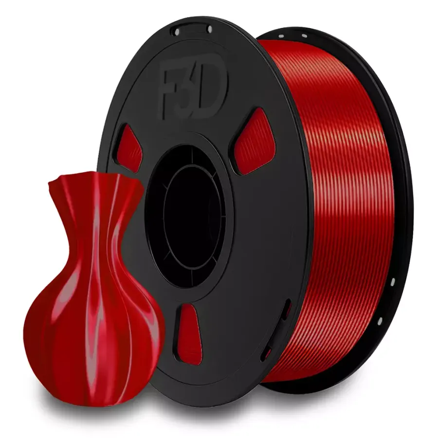 Filamento PLA Silk Vermelho Pérola